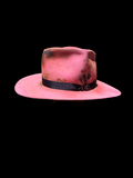 Vintage Pink Refashion hat 7 1/8