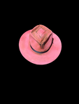 Vintage Pink Refashion hat 7 1/8