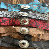 Silk Hatbands with Concho