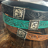 Hatbands with Square Concho