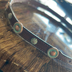 Hatband Distressed Turquoise Conchos