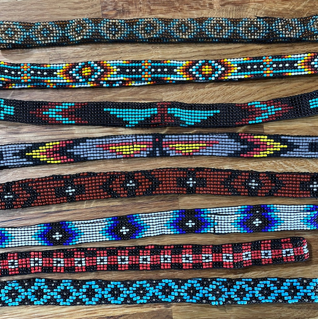 Beaded Turquoise Cowboy Hat Band, Native American Beaded Feather Cowboy Hat  Band, Western Hat Band, Rodeo Fashion, Beaded Hat Band -  New Zealand